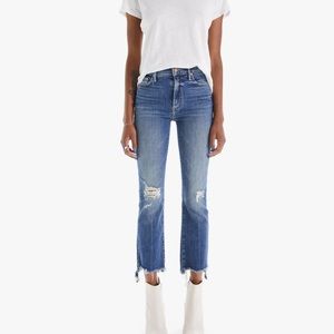 Like-new Mother Insider Crop Step Chew Hem